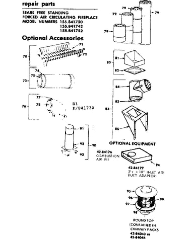 Optional replacement parts