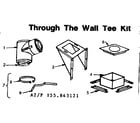 Sears 155843121 tee kit diagram