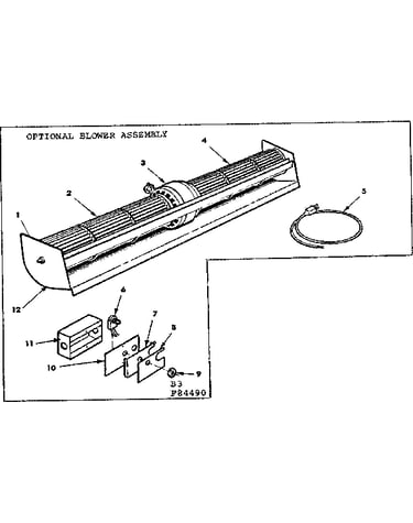 Optional blower assembly