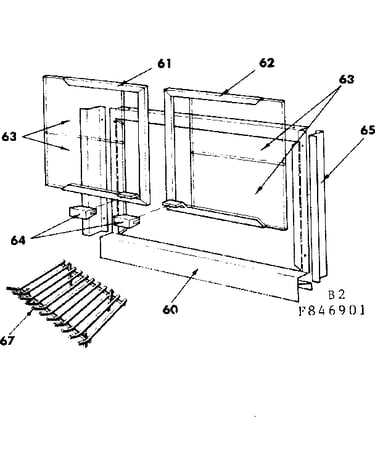 Main frame w/hinges