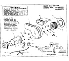 Kenmore 155850272 optional forced air blower diagram