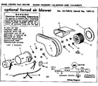Kenmore 155850233 blower assembly diagram
