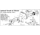 Kenmore 155850234 optional forced air blower diagram