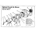 Kenmore 155852640 optional forced air blower diagram