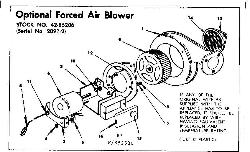 Optional forced air blower