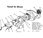 Kenmore 155852531 forced air blower diagram