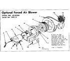Kenmore 155852570 optional forced air blower diagram