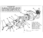 Kenmore 155854110 blower assembly diagram