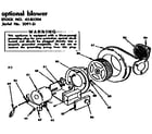 Kenmore 155857150 blower assembly diagram
