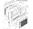 Kenmore 25371242 cabinet & front parts diagram