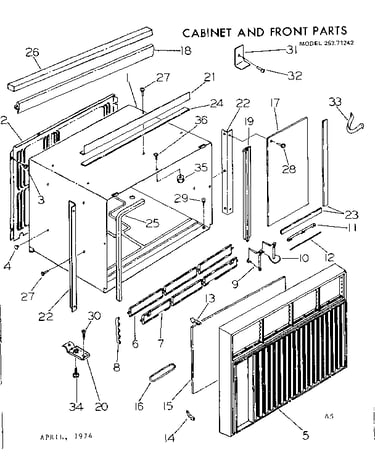 Cabinet & front parts