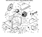 Kenmore 25371242 electrical system & air handling parts diagram