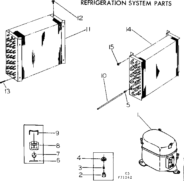 Refrigeration system parts