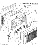 Cabinet and front parts