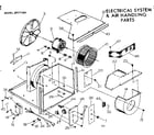 Kenmore 25371243 electrical system & air handling parts diagram