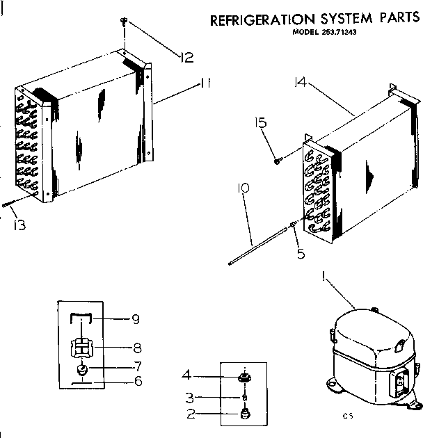 Refrigeration system parts
