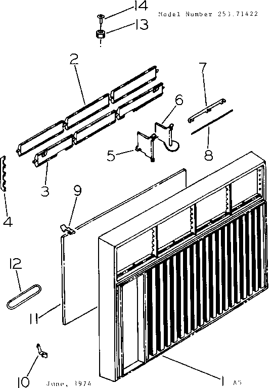 Cabinet and front parts