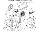 Kenmore 25371422 electrical system and air handling parts diagram