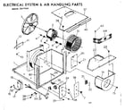 Kenmore 25371424 electrical system & air handling parts diagram