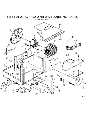 Electrical system and air handling parts