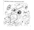 Kenmore 25371432 electrical system & air handling parts diagram