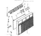 Kenmore 25371452 cabinet & front parts diagram