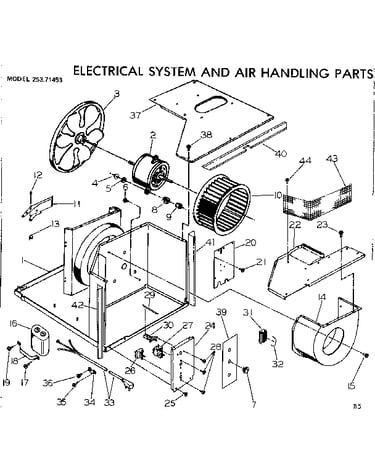 Electrical system and air handling parts