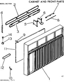 Cabinet and front parts