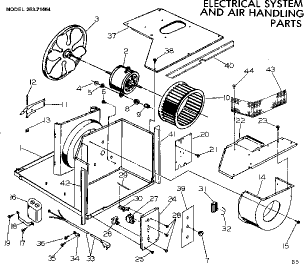 Electrical system and air handling parts