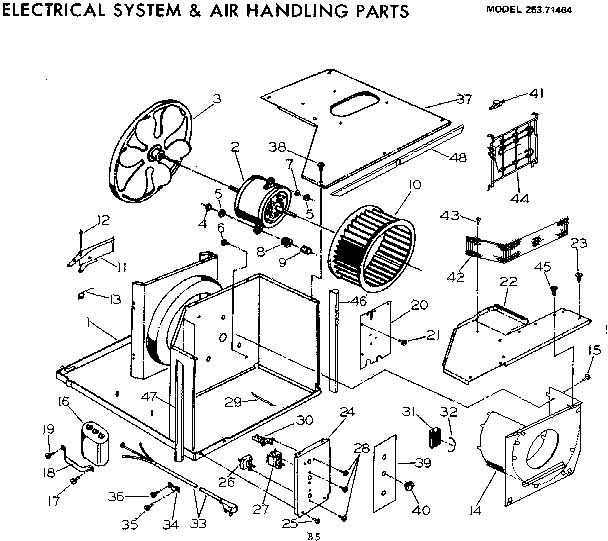 Electrical system and air handling parts