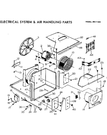Electrical system and air handling parts