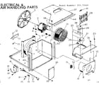 Kenmore 25372430 electrical & air handling parts diagram