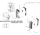 Kenmore 25372430 refrigeration system & air handling parts diagram
