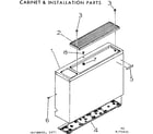 Kenmore 25372431 cabinet & installation parts diagram