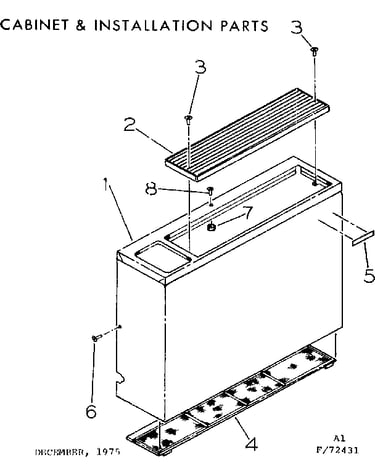 Cabinet & installation parts