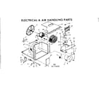 Kenmore 25372431 electrical & air handling parts diagram