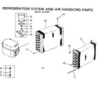 Kenmore 25372431 refrigeration systm & air handling parts diagram