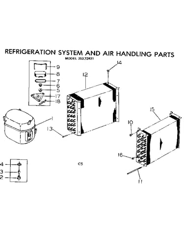 Refrigeration systm & air handling parts
