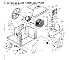 Kenmore 25372470 electrical & air handling parts diagram