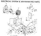 Kenmore 25373180 electrical system & air handling parts diagram