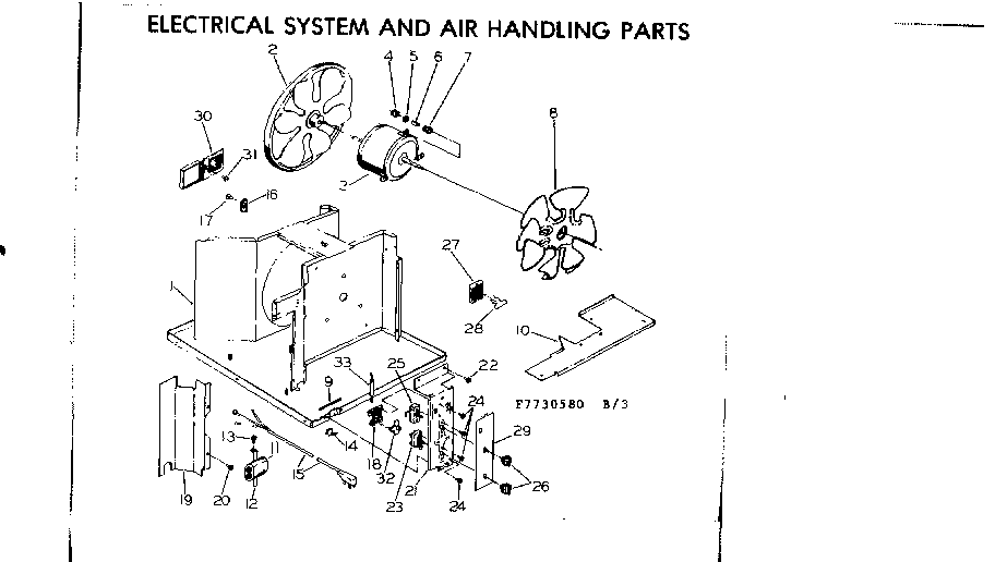 Electrical system and air handling parts