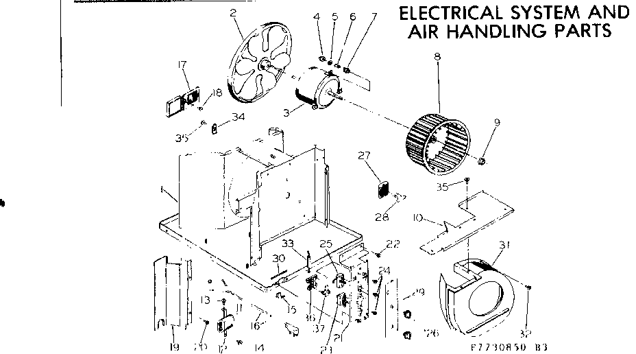 Electrical system and air handling parts