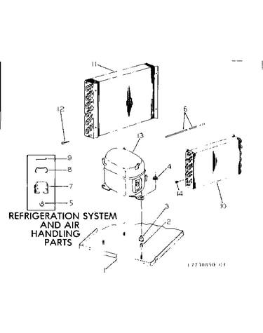 Refrigeration system and air handling parts