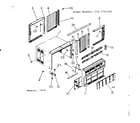 Kenmore 2537731150 cabinet and front parts diagram