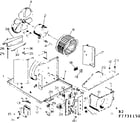 Kenmore 2537731150 electrical system and air handling parts diagram