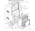 Kenmore 2537740660 cabinet & installation parts diagram