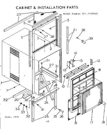 Cabinet & installation parts