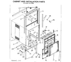Kenmore 2537740661 cabinet installation parts diagram