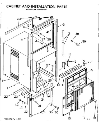 Cabinet installation parts