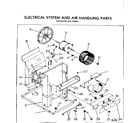 Kenmore 2537740661 electrical system & air handling parts diagram